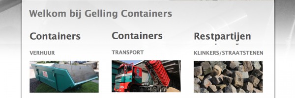 Gelling Containers Webdesign Studio CC
