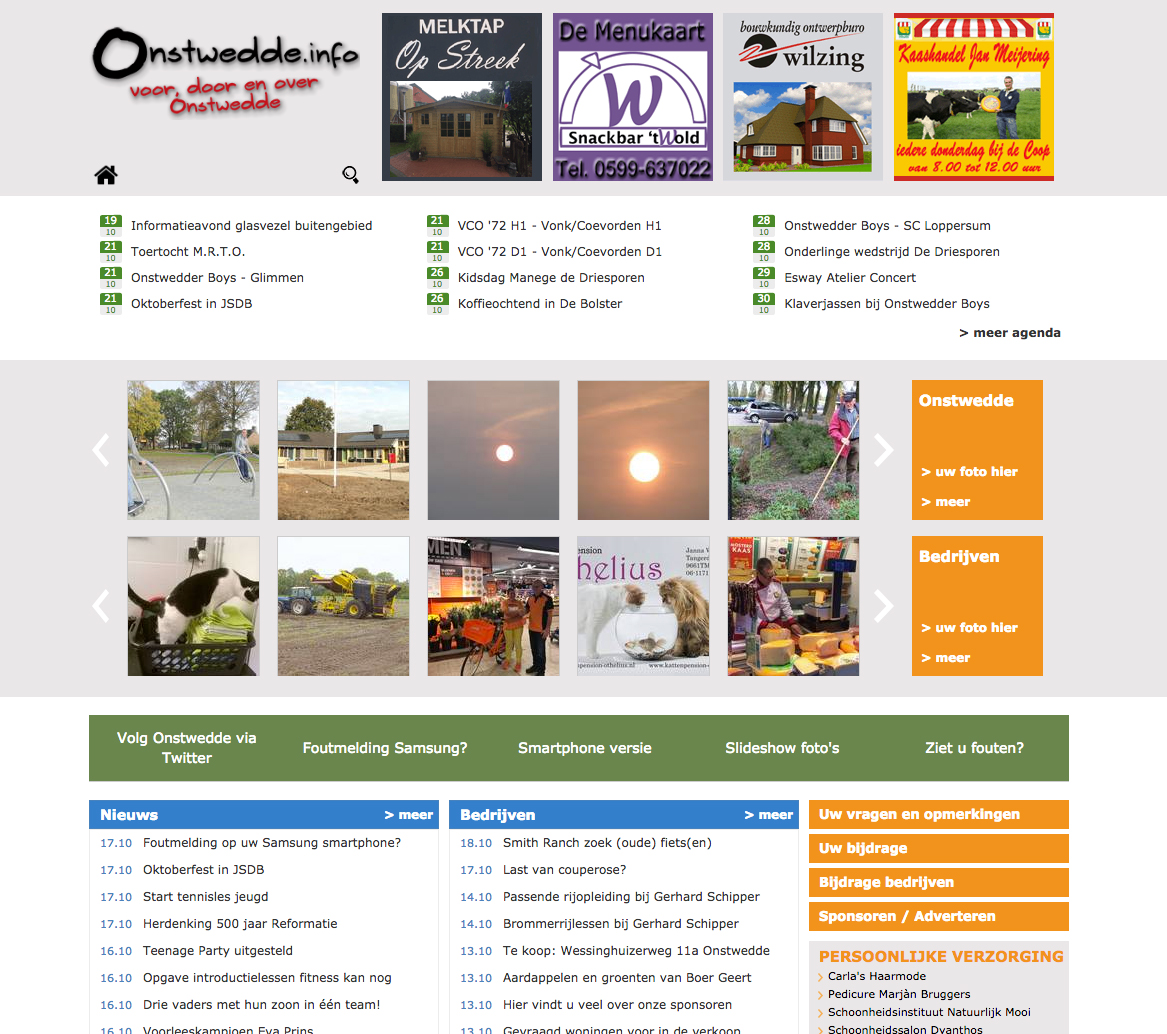 Nieuwe site voor Onstwedde.info